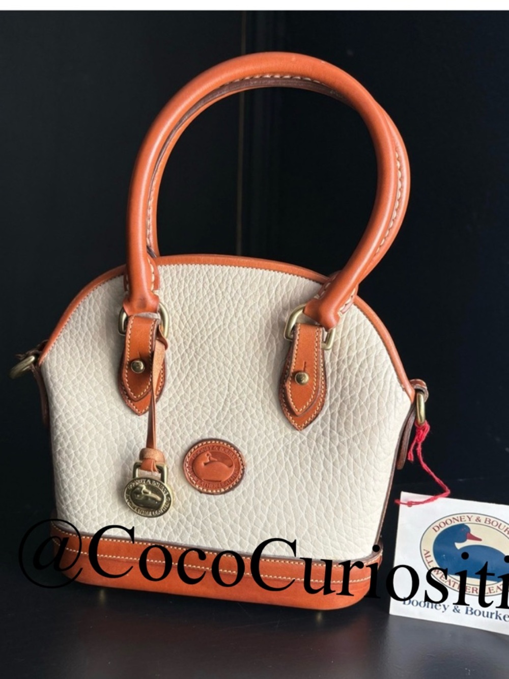 Dooney and Bourke awl Leather Mini Norfolk Crossbody Bag
